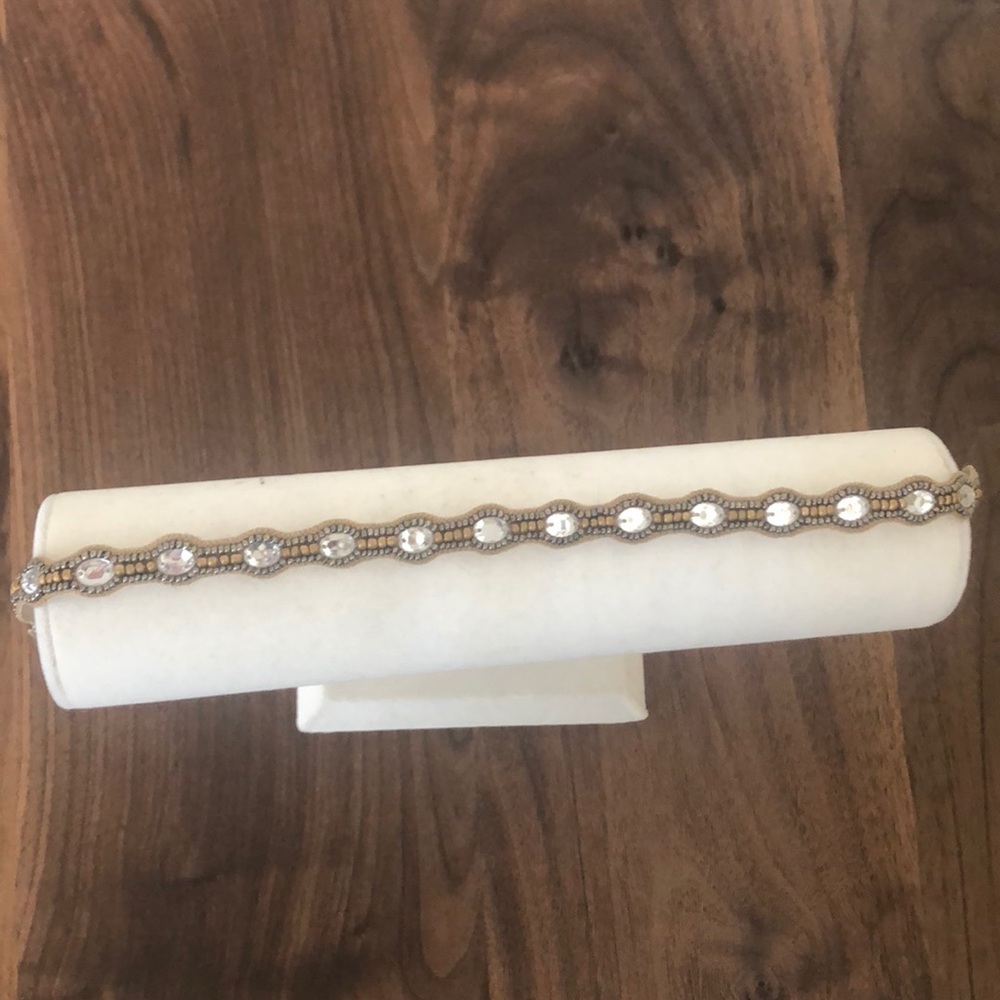 NWOT Skinny Wavy beaded Headband